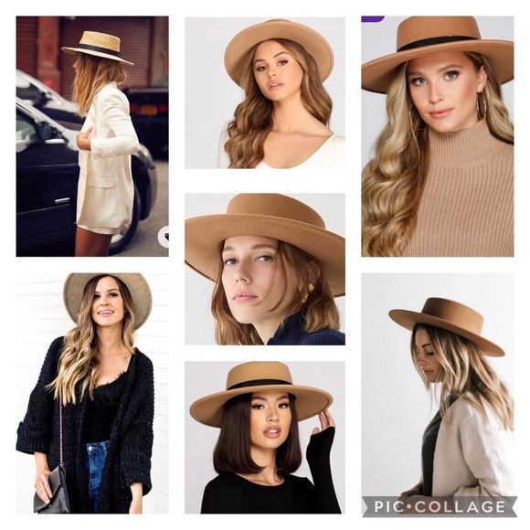 Beautiful boater hat comes with free ribbon - Picture 1 of 2